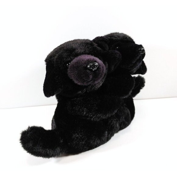 Fiesta Best Friends Fur-ever Plush Black Labrador Puppies 8"  Dogs - Picture 2 of 5